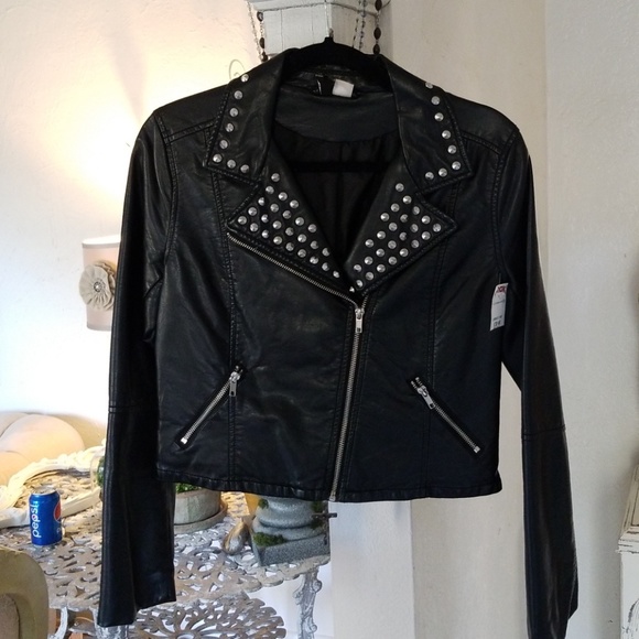 Divided Jackets & Blazers - NWT Divided pleather bomber